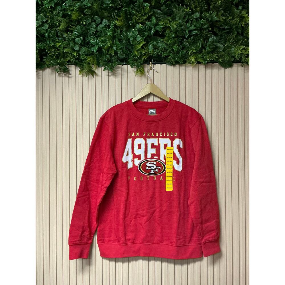 CSA San Francisco 49ers Men’s Crewneck Sweatshirt Red Size M
